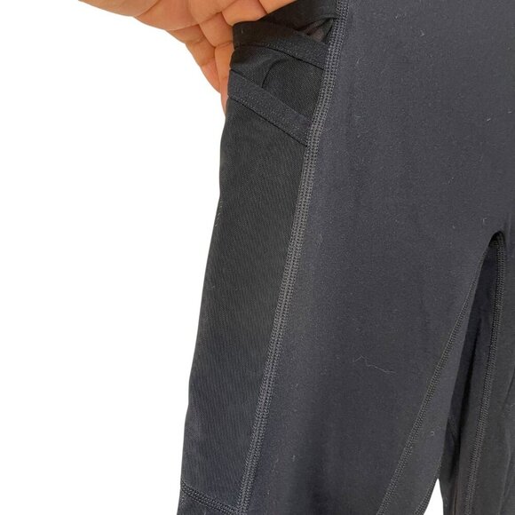 Fabletics Trinity Motion365 Mid-Rise 7/8 Pocket Mesh Legging Size Medium Black - Picture 5 of 8